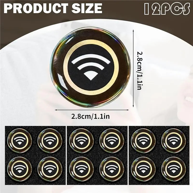 Radiation Shield Stickers Set